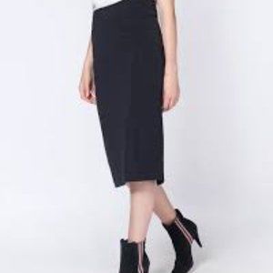 Veronica Beard Black Vail Pencil Skirt